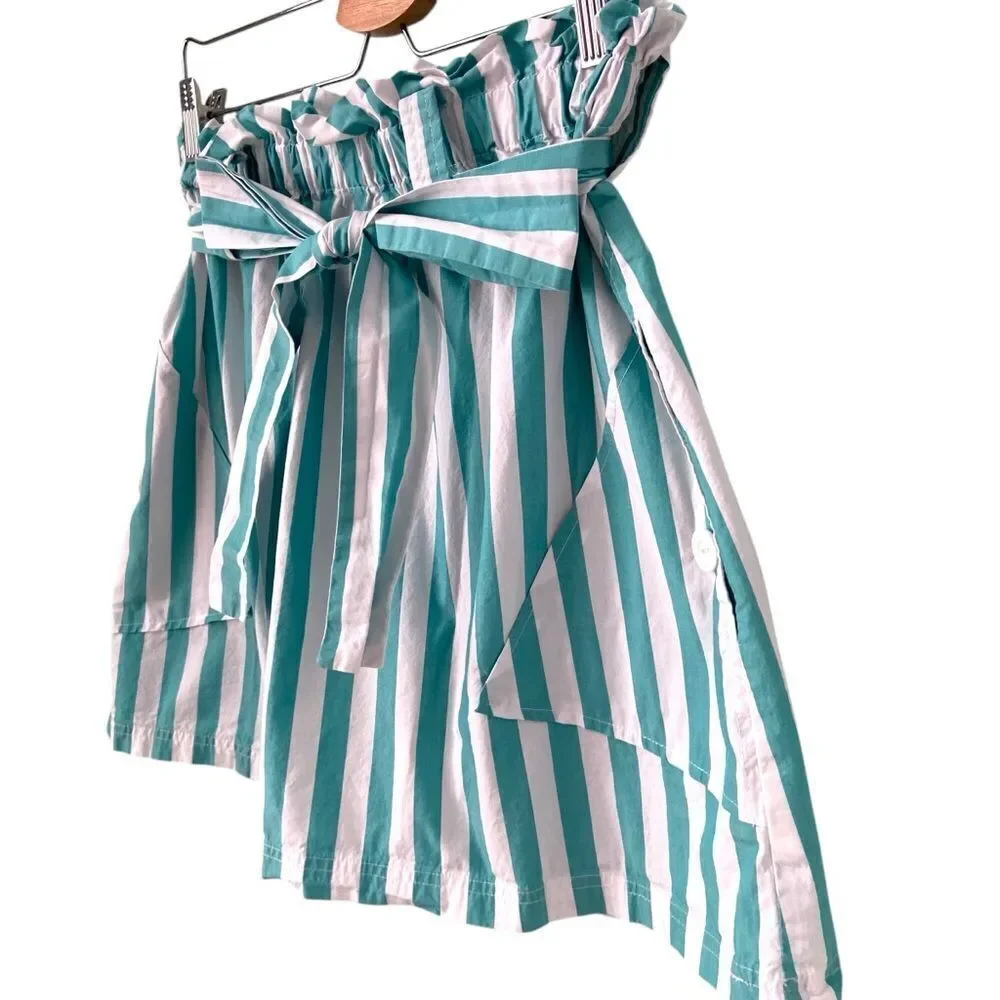 Urban Outfitters Tiffany Belted Paperbag Mini Skirt in Size Large - Picture 7 of 10